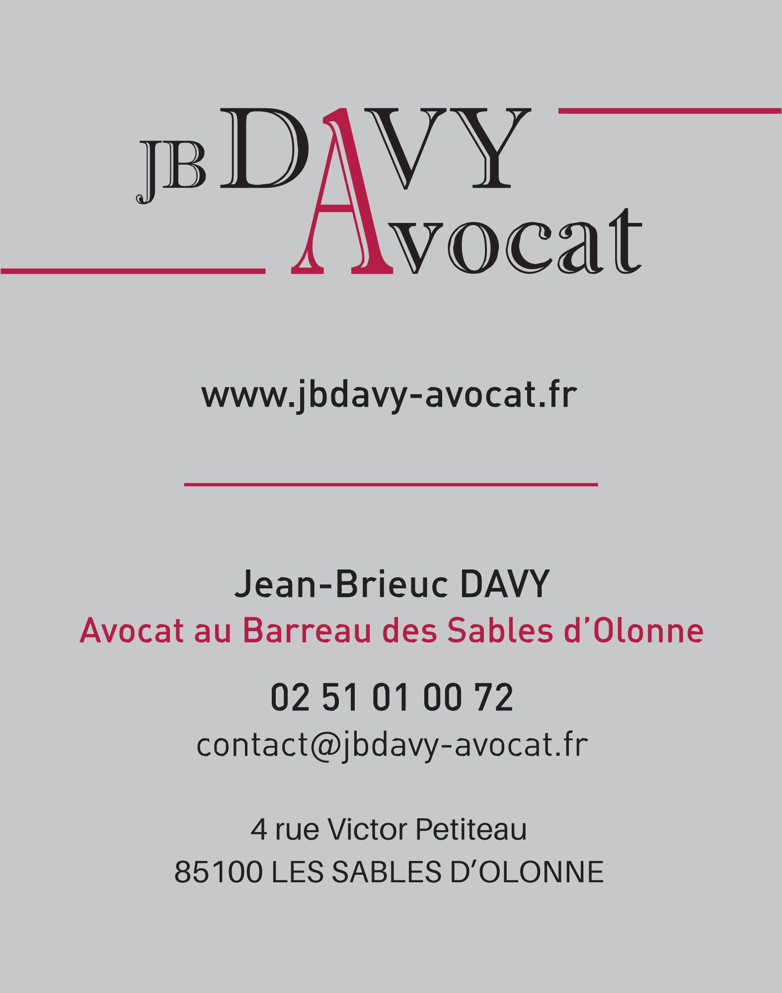 carte de visite Jean-Brieuc Davy